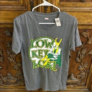 NWT Marvel Disney Loki Tee with Green and Yellow Design Men’s Size Small